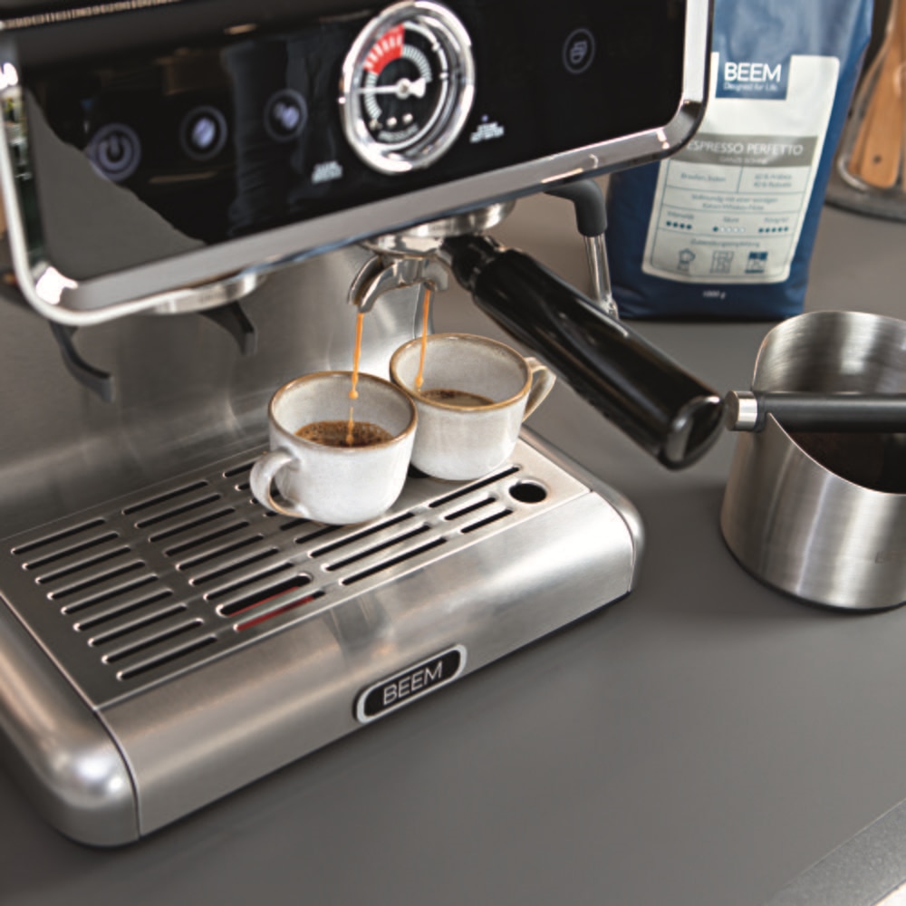 Espressor cu rasnita BEEM, Espresso Grind Profession, 15 bar, 30 trepte de macinare, ideal