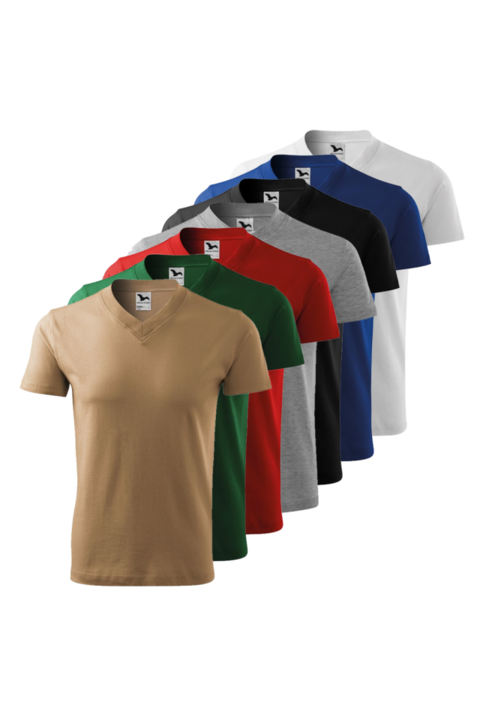 7 db-os unisex póló készlet, Többszínű, 102 V-NYAK-7, Többszínű