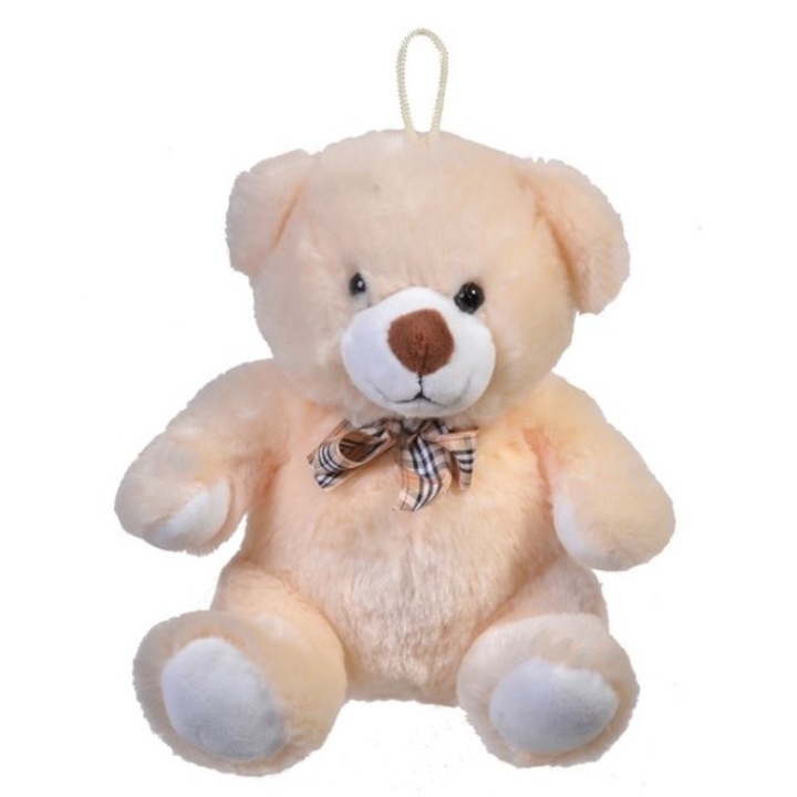 Ursulet din plus, moale si catifelat, 21 cm, bej