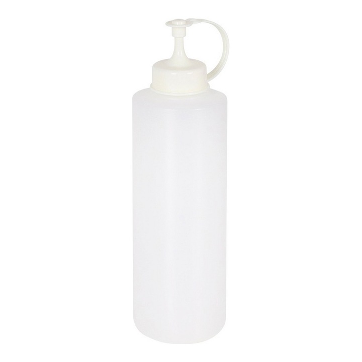Enger szószos palack krém kupakkal 23x7 cm, 600 ml