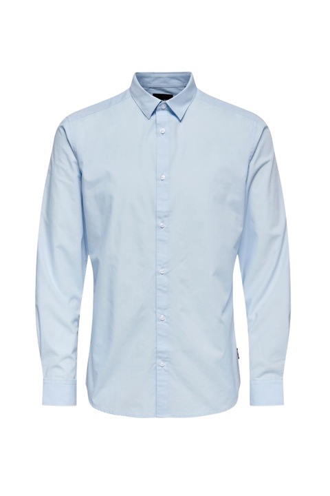 Мъжка риза Only&Sons,Onsluis Basic Poplin, синя, 2Xl