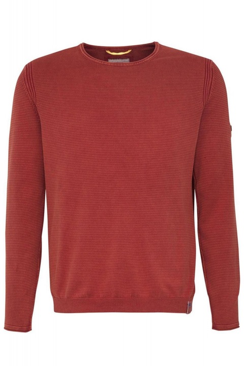 Camel bordó-narancs férfi kötött pulóver – 2XL