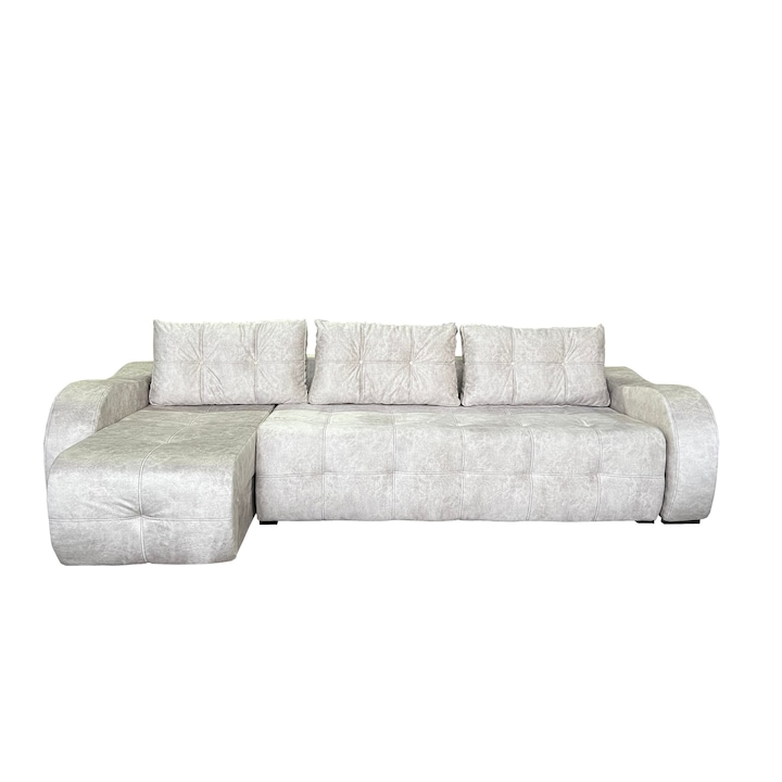 Coltar Extensibil Laura, 310X145X70 Cm, Crem