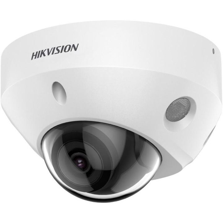 Камера за наблюдение, Hikvision, метал/пластмаса, 25fps, 8MP, черно/бяло