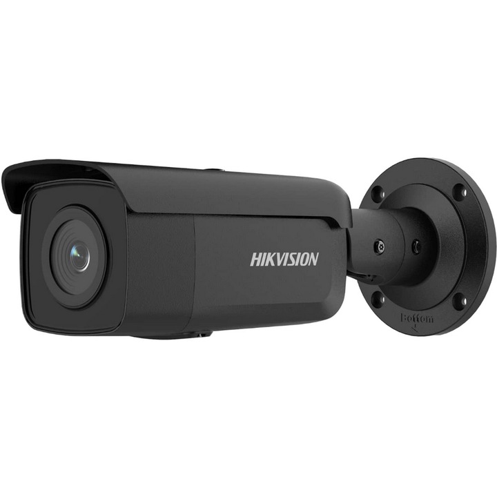 Камера за наблюдение, Hikvision, метал/пластмаса, 25fps, 6MP, черна