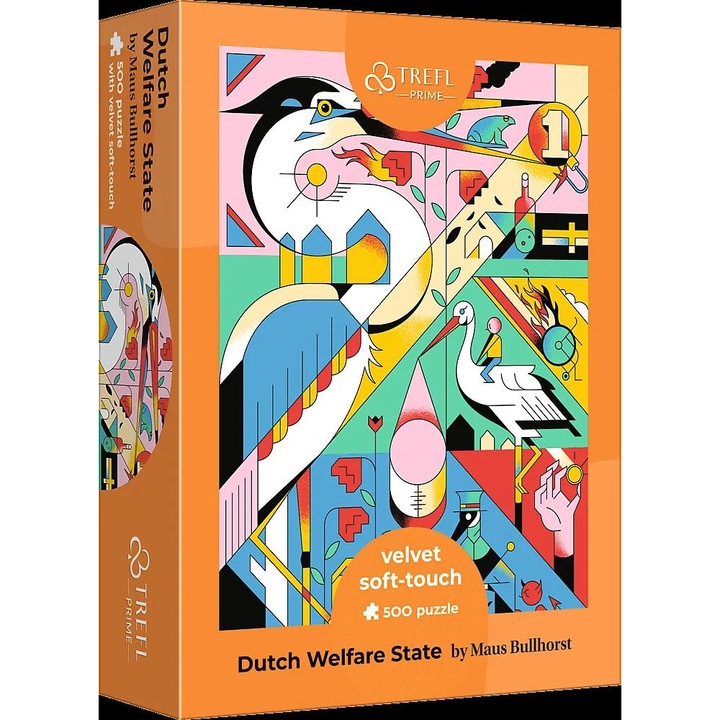 Trefl: Dán jóléti állam - Bársony tapintású, 500 darabos puzzle