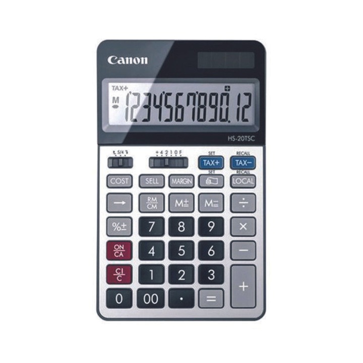 Canon Настолен калкулатор HS-20TSCDBL, 12-разряден, сив