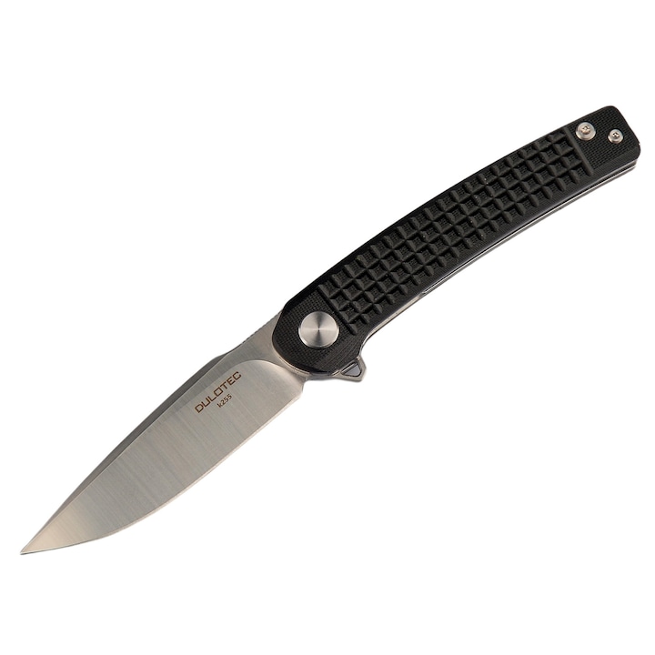 Нож Dulotec K255, Неръждаема стомана, Сгъваем, Ежедневен, Черна дръжка, G10