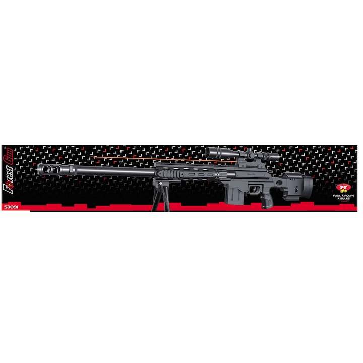 Еърсофт пушка с топчета, FOREST, 99 см, лазерен мерник, RED DOT, 53091