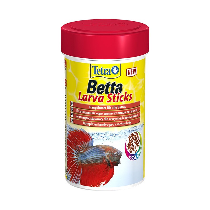 Hrana pesti Betta Larva Sticks, Tetra, Bej, 100 ml/33 g
