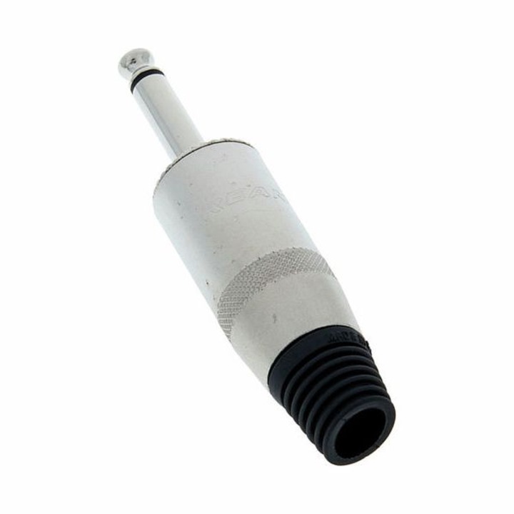 Jack csatlakozó, Mono Rean NYS 225 L, vastagabb hangszórókábelekhez, akár 9 mm-es külső átmérővel