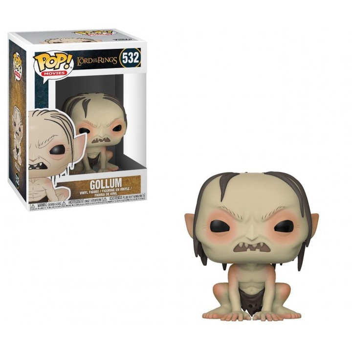 Figurina colectionabila Funko Gollum, The Lord of the Rings, vinil, 10cm
