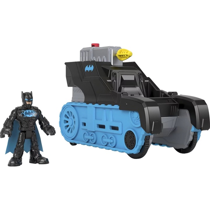 Batman figura és Bat-Tech verseny ütőtartály szett Imaginext, Batman figura és Bat-Tech versenyütő tank, 22x19x10 cm
