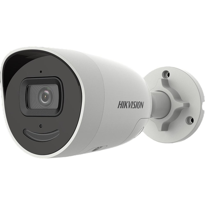 Камера за наблюдение, Hikvision, метал/пластмаса, 25fps, 8MP, черно/бяло