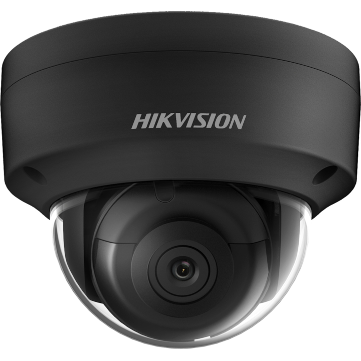 Камера за наблюдение, Hikvision, метал/пластмаса, 25fps, 4MP, черна