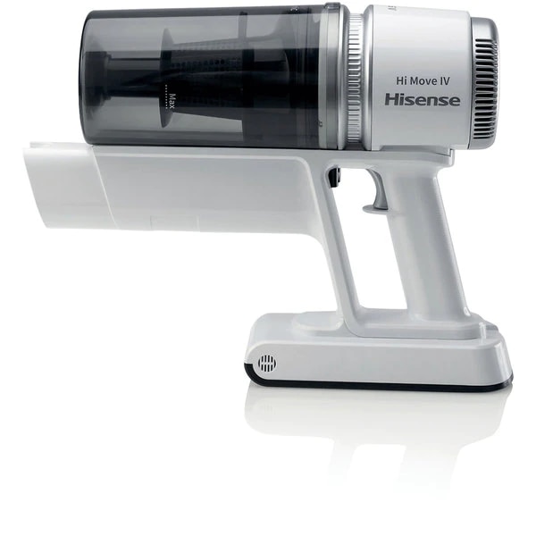 Aspirator vertical HISENSE Hi-Move IV, 0.5l, 21.6V, autonomie max 35 min, alb cu argintiu