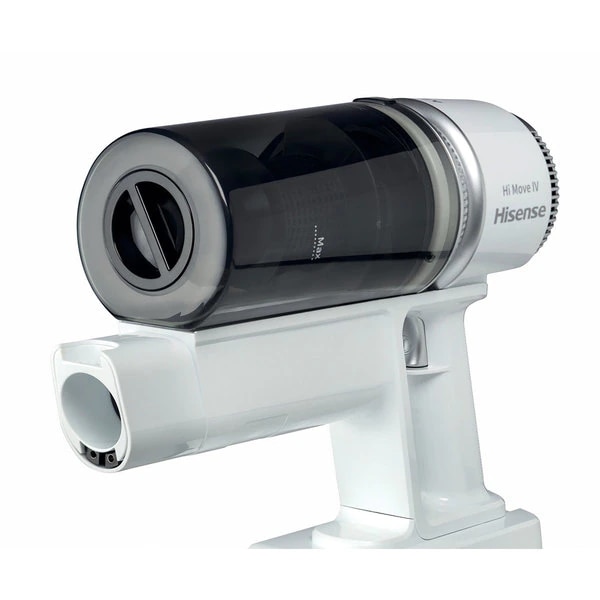 Aspirator vertical HISENSE Hi-Move IV, 0.5l, 21.6V, autonomie max 35 min, alb cu argintiu