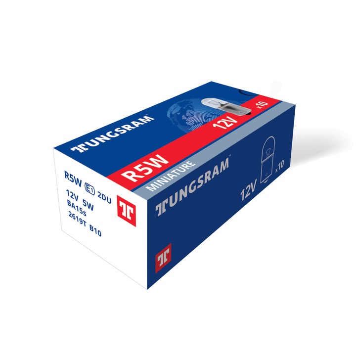 Крушка габарит Tungsram, 12V, R5W, 2619T, 93103612