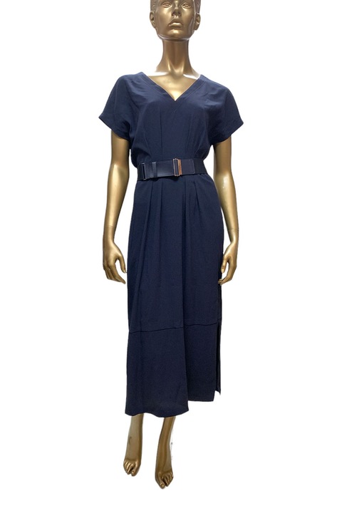 Laurel női ruha 180875198 10-101, övvel, sötétkék, M-es méret