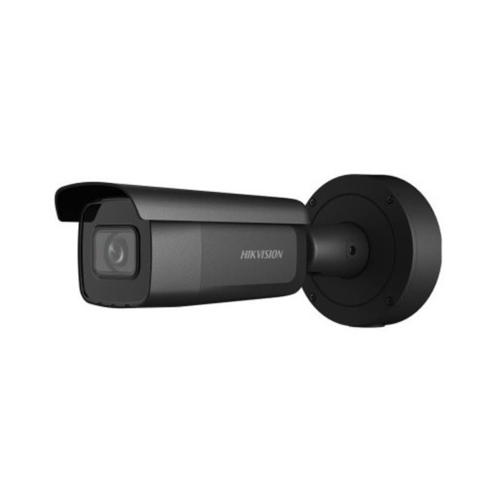 Камера за наблюдение, Hikvision, метал/пластмаса, 25fps, 8MP, черна