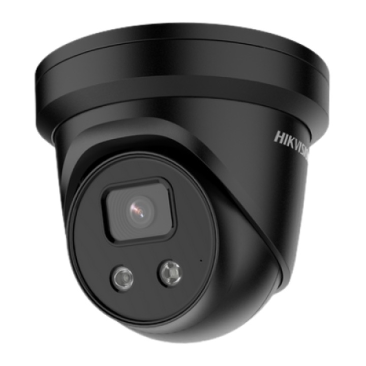 Камера за наблюдение, Hikvision, метал/пластмаса, 25fps, 4MP, черна
