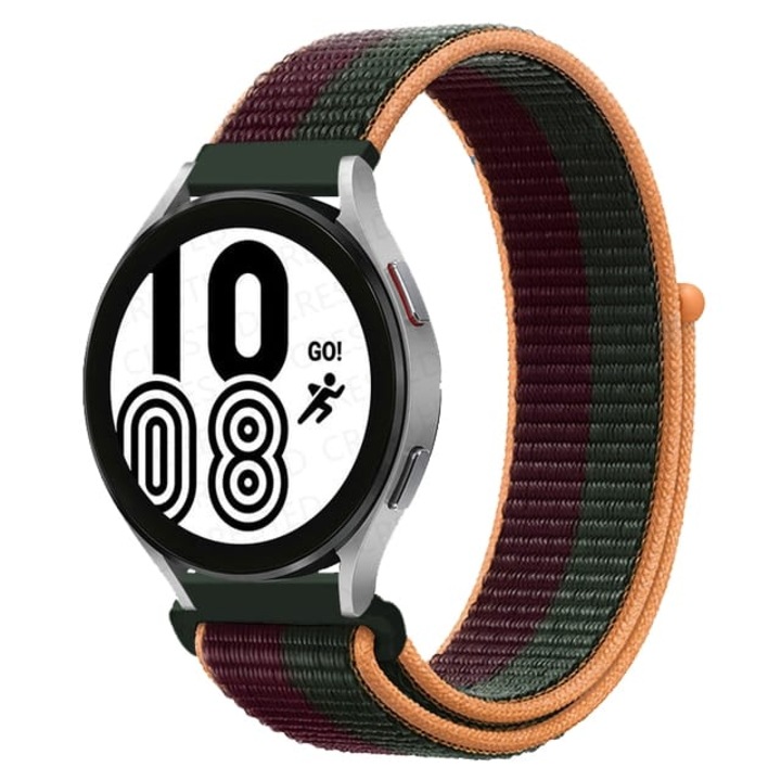 OEM Nylon textil szíj, Quick Release, kompatibilis a Classic Samsung Active / Active 2 / Galaxy Watch / Huawei Watch GT 2 / GT 3 42 mm / Amazfit BIP GTS 2 3 4 / GTR GTS mini, szélesség 20 mm, Dark Cherry