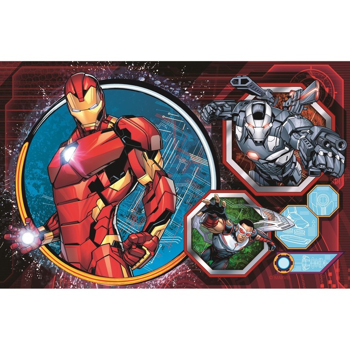 Пъзел 54 части Avengers: IronMan, Trefl, 2,2 см, Многоцветен