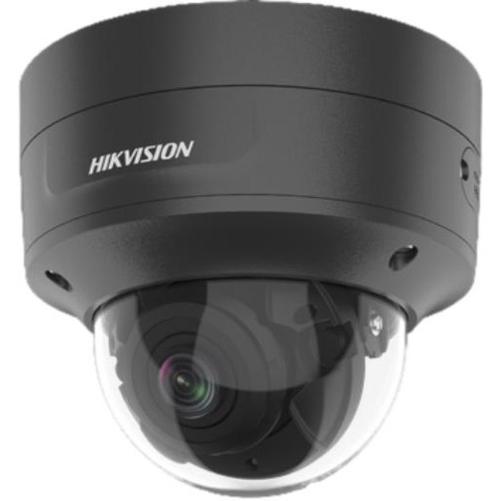 Térfigyelő kamera, Hikvision, fém/műanyag, 25fps, 6MP, fekete