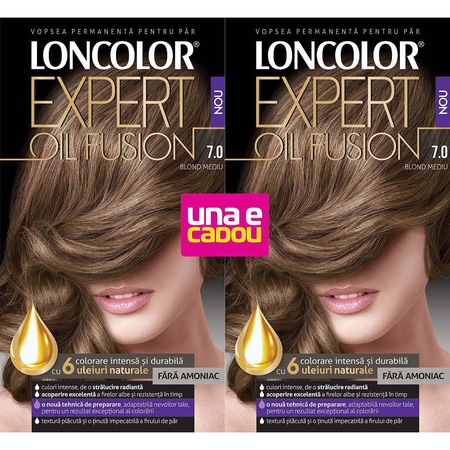 Pachet Promo Loncolor Expert Oil Fusion 7 0 Blond Mediu 2 Bucati Emag Ro
