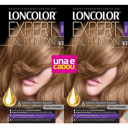 Pachet Promo Loncolor Expert Oil Fusion 6 3 Blond Auriu Inchis 2