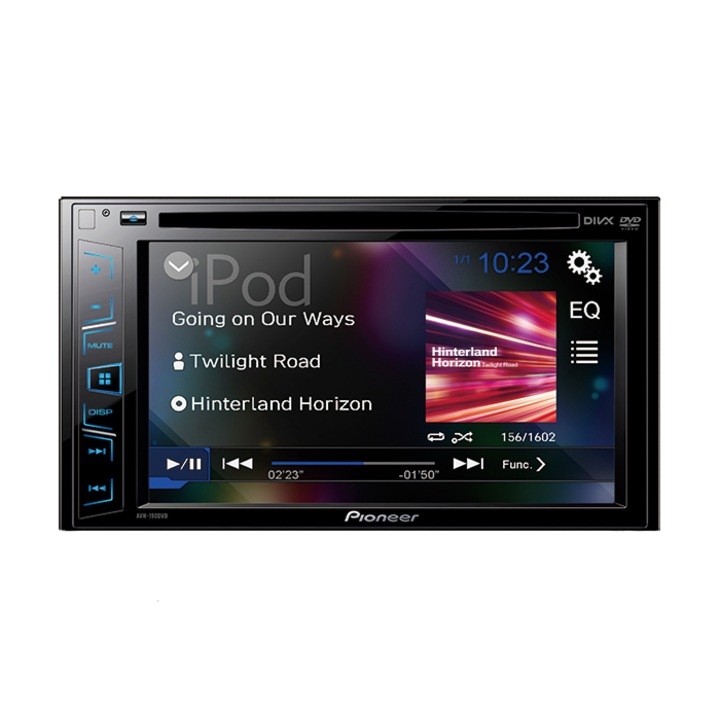 Multimedia player auto Pioneer AVH-190DVD, 2DIN, 6.2" Touchscreen, 4x50W, USB, AUX, iPod direct control