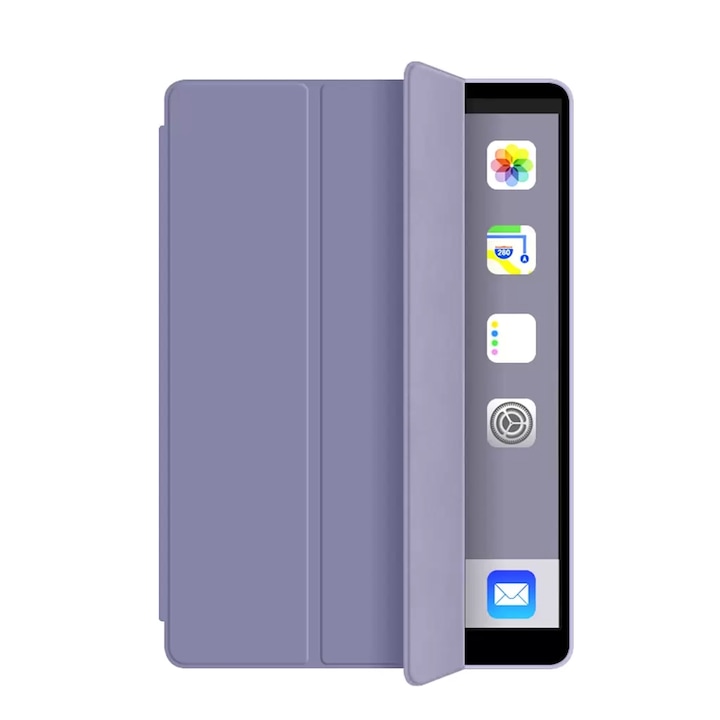 XPRO Smart Book tok szilikon hátlappal lila Apple Ipad 9,7" 2017- készülékhez