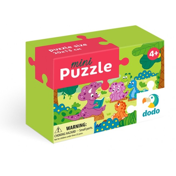Puzzle Dodo, Dino si prietenii, 35 de piese, 20x13cm