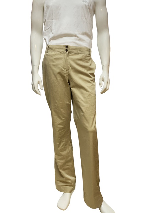 Мъжки панталони Charles Vögele, Права кройка, Предни и задни джобове, Памук, Бежов