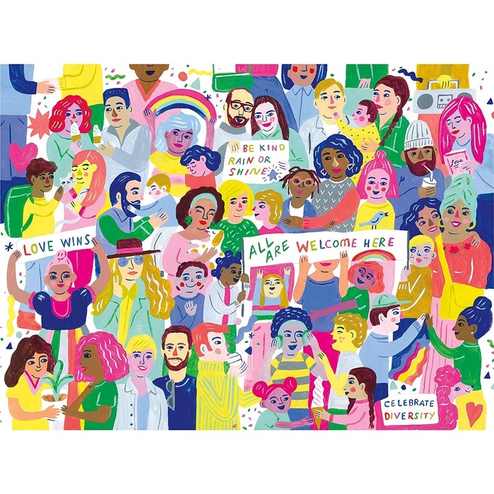 Puzzle Everyone is welcome, Mudpuppy, 1000 db