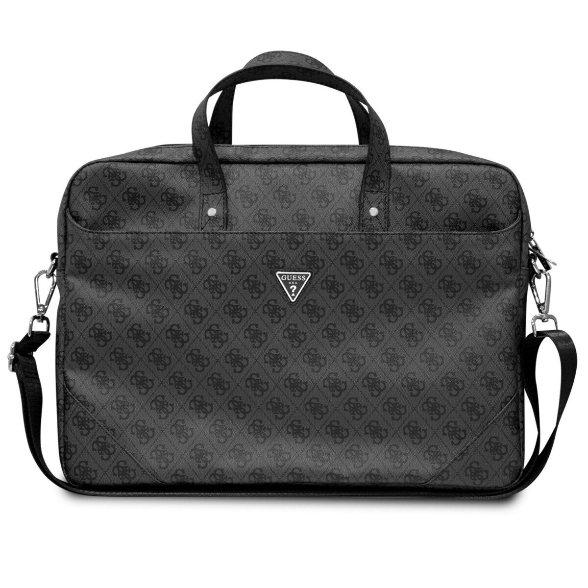 Geanta Guess 4G PU Triangle Logo Computer Bag 15/16" Black