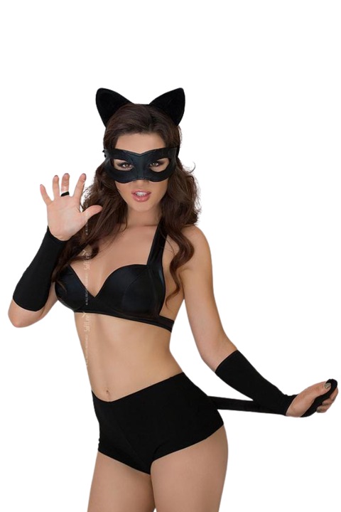 Costum Catwoman Softland Negru - M