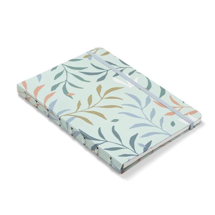 Dátum nélküli A5-ös napló spirális FILOFAX Notebook Botanical Team-tel,