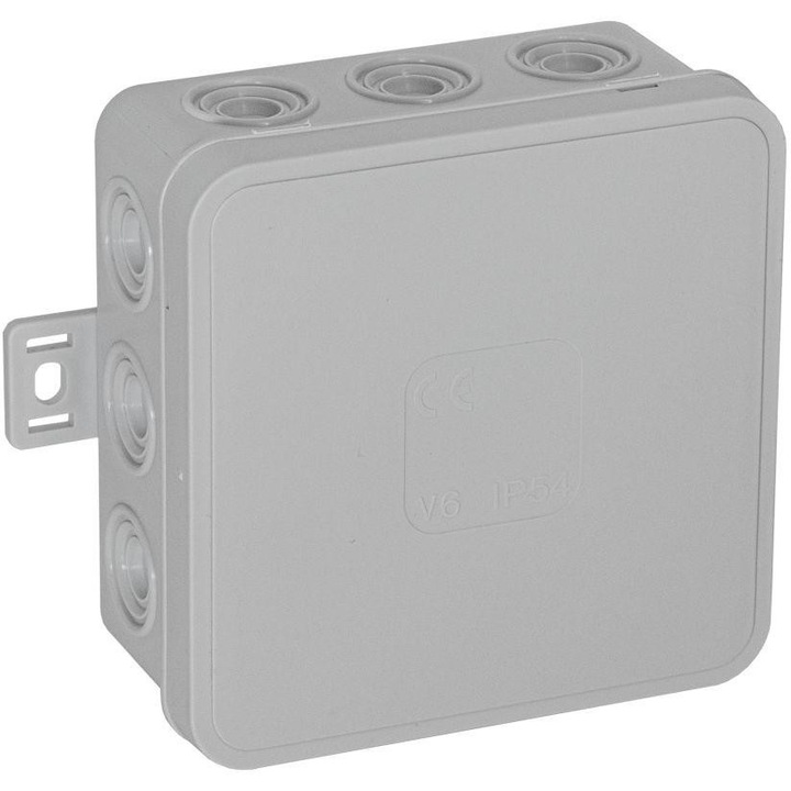 Корпус за кабел, VIPLAST, 100 x 100 x 41 mm, бял