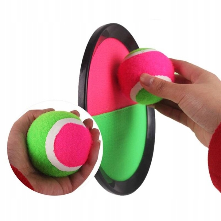 Set catch ball, Velcro, Multicolor