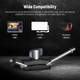 Suport mini magic arm cu cap cu bila dublu, cu surub 1/4", suport monitor de camp cu sarcina verticala maxima 2,4 kg, pentru microfon, lumina LED, display, Neewer ST45