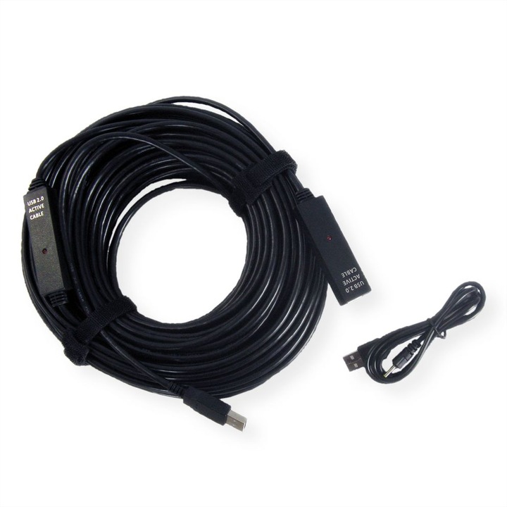 Cablu extensie USB 2.0, activ, 30m, Value