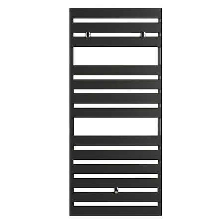 Calorifer de baie din aluminiu Puritama 470x780 mm, drept, antracit