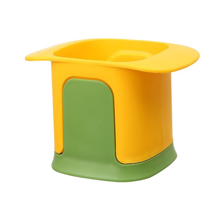 Feliator pentru legume, Zola®, lame din otel, usor de curatat, portocaliu/verde, 15x15x10 cm