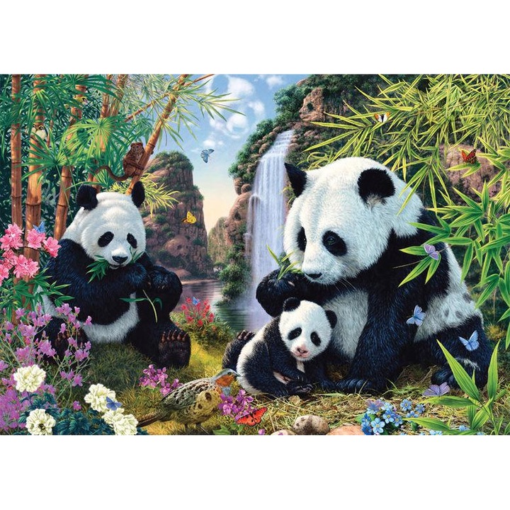 Schmidt 500 db-os puzzle - Panda Family (57380)