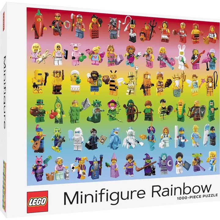 Chronicle Books - Puzzle LEGO: Minifiggurky Dúha - 1 000 piese