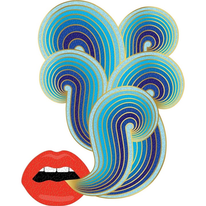 Puzzle metalic Jonathan Adler: Buze, Galison, 750 piese