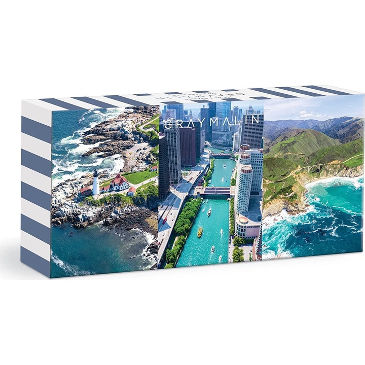 Puzzle Gray Malin 3in1 USA, Galison, 3x120 db