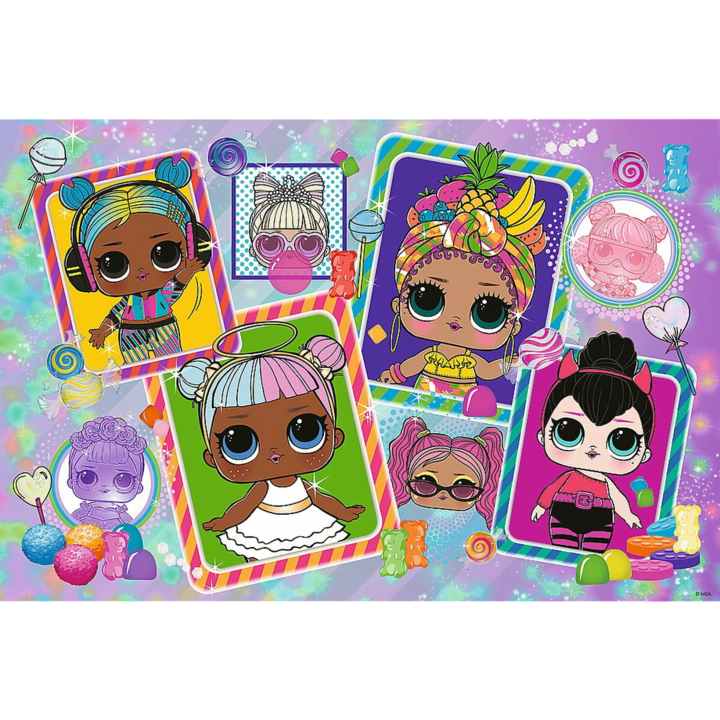 Пъзел LOL Dolls, TREFL, 70 части, 28 x 19,5 x 8 см, многоцветен
