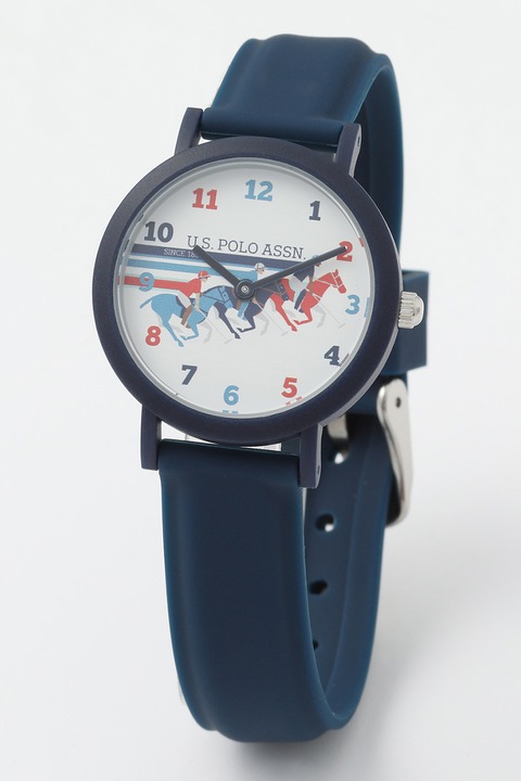 U.S. Polo Assn., Ceas cu o curea de silicon, Bleumarin